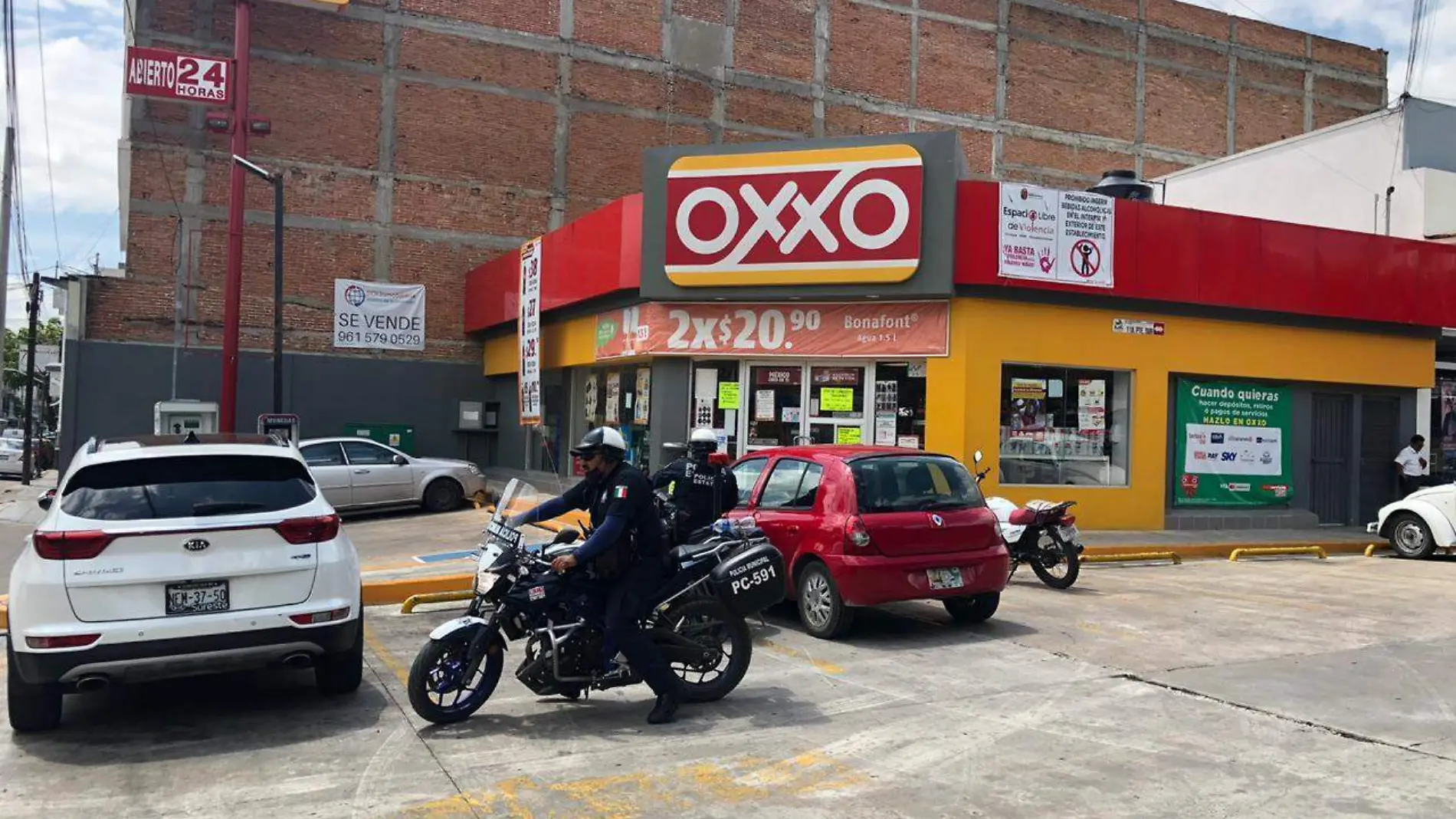 Asalto delincuencia oxxo